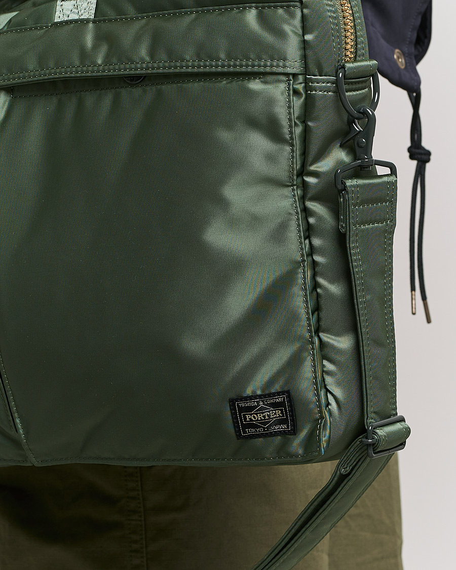 Herren | Porter-Yoshida & Co. Tanker 2Way Briefcase Sage Green | Porter-Yoshida & Co. | Tanker 2Way Briefcase Sage Green