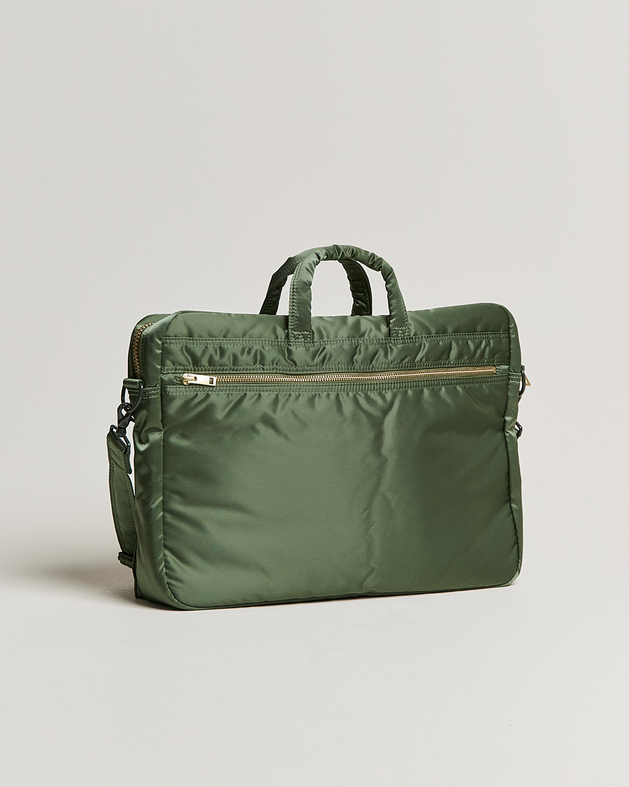 Herren | Porter-Yoshida & Co. Tanker 2Way Briefcase Sage Green | Porter-Yoshida & Co. | Tanker 2Way Briefcase Sage Green