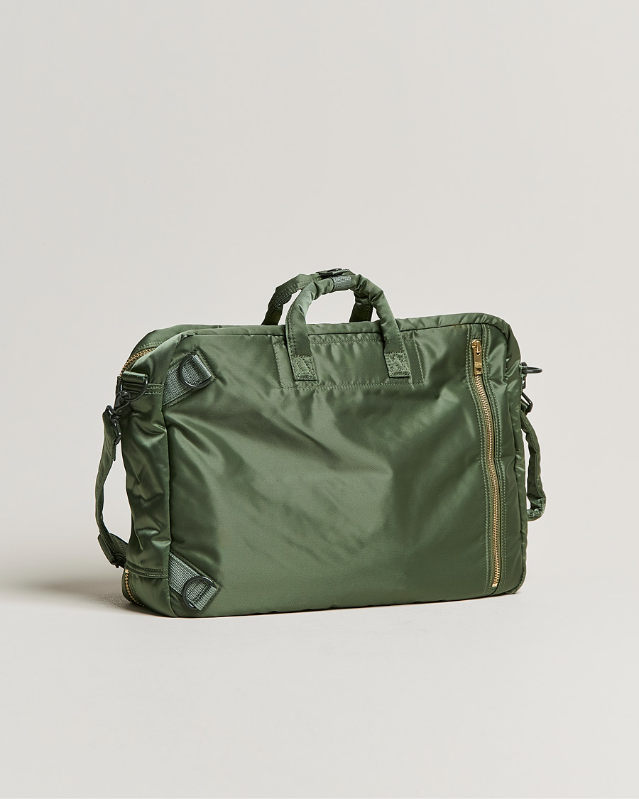 Herren | Porter-Yoshida & Co. Tanker 3Way Briefcase Sage Green | Porter-Yoshida & Co. | Tanker 3Way Briefcase Sage Green