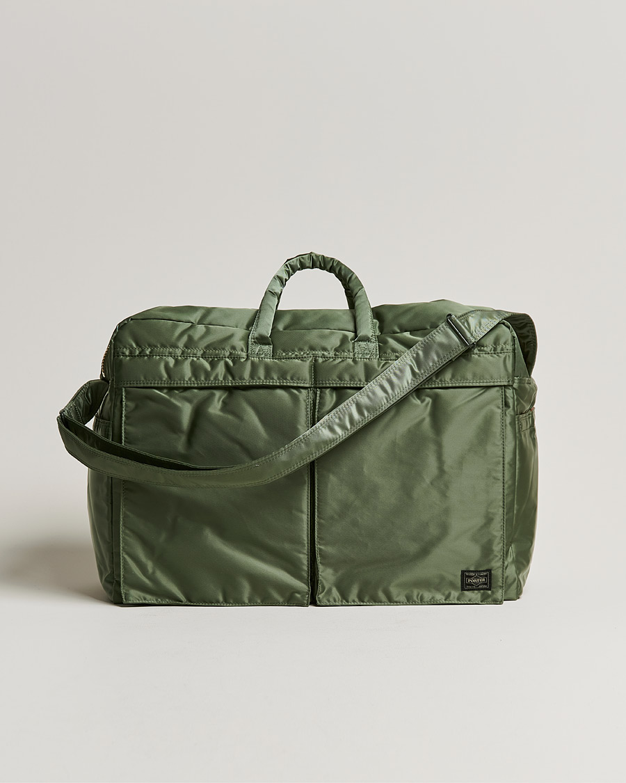 Herren | Porter-Yoshida & Co. Tanker 2Way Boston Weekender Sage Green | Porter-Yoshida & Co. | Tanker 2Way Boston Weekender Sage Green