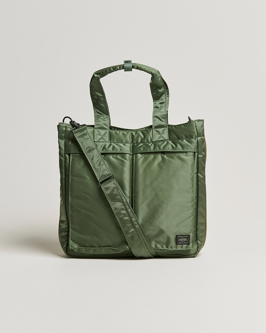 Herren | Porter-Yoshida & Co. Tanker Tote Bag Sage Green | Porter-Yoshida & Co. | Tanker Tote Bag Sage Green