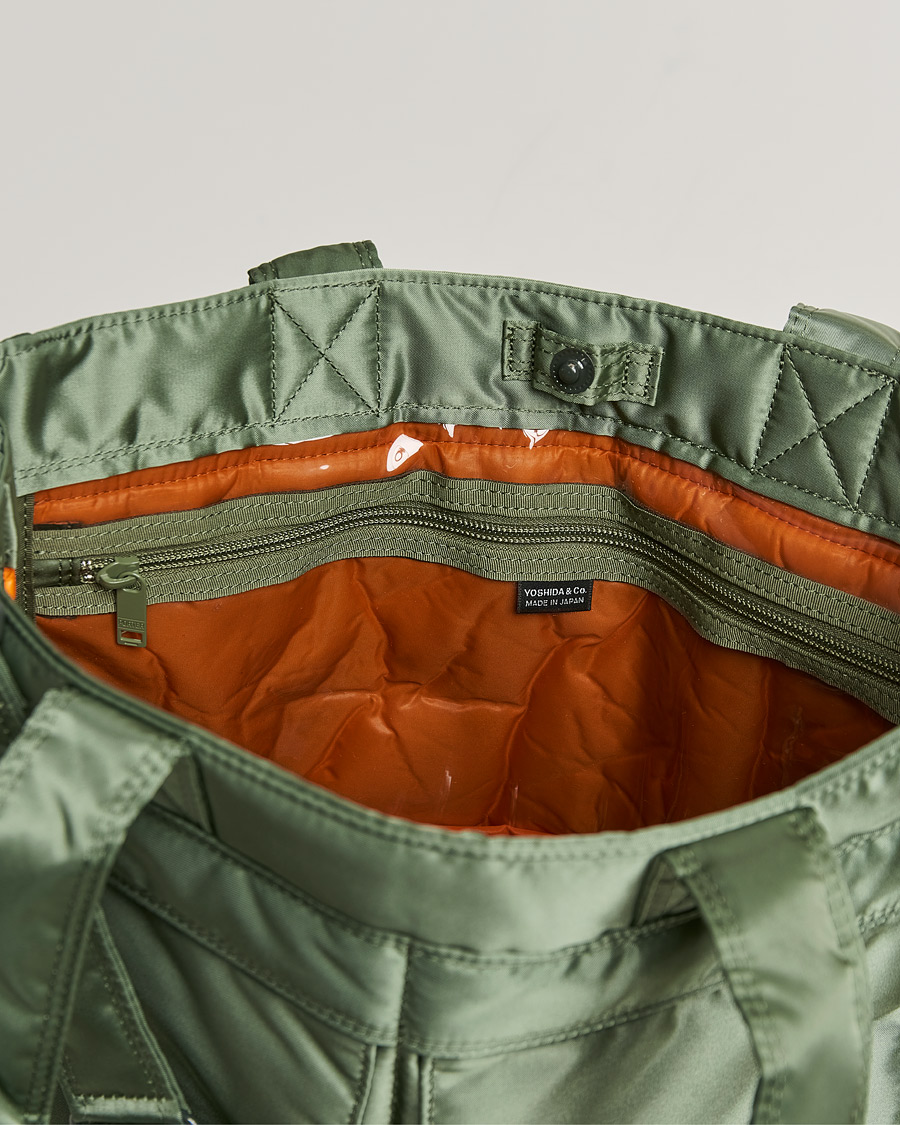 Herren | Porter-Yoshida & Co. Tanker Tote Bag Sage Green | Porter-Yoshida & Co. | Tanker Tote Bag Sage Green