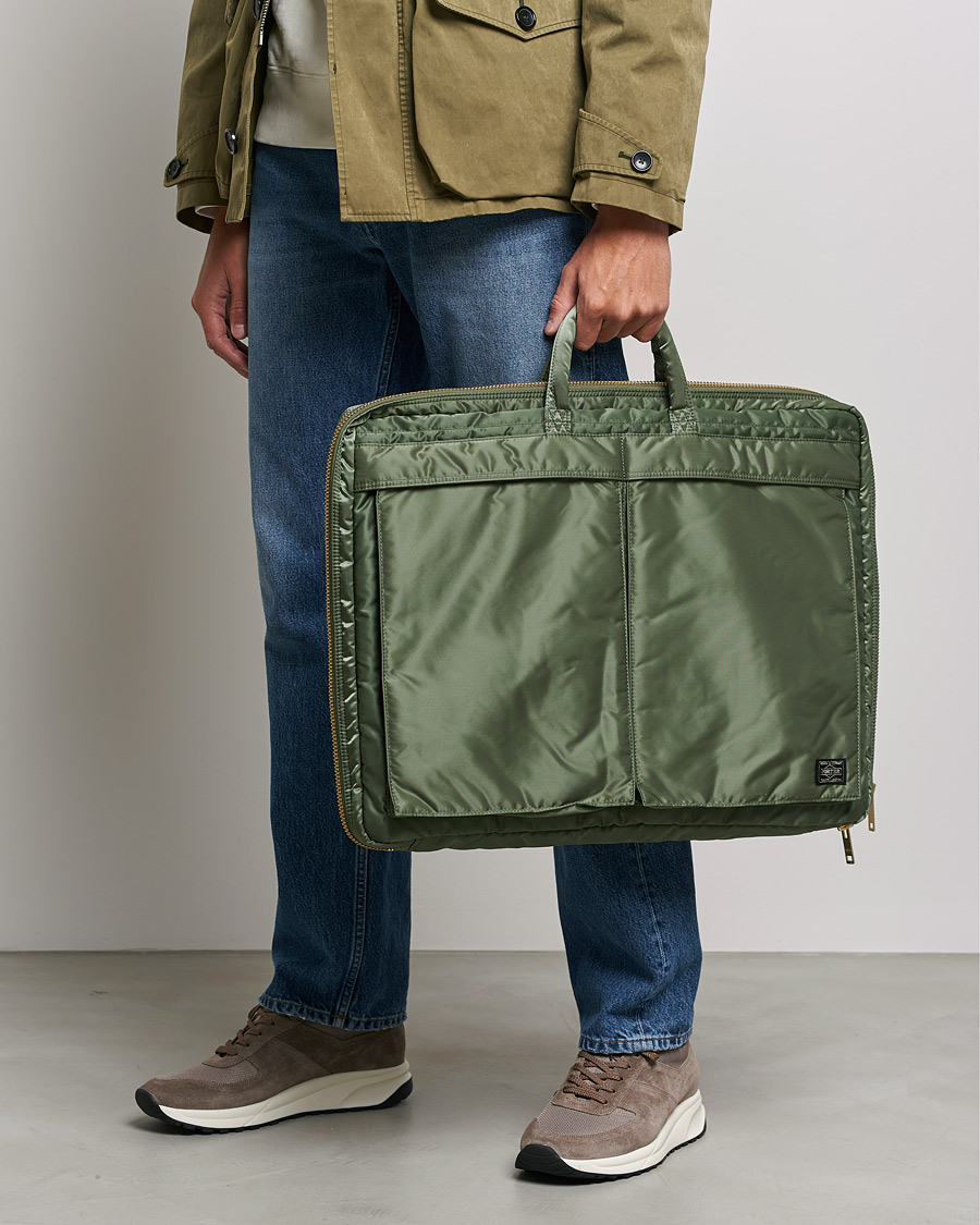 Herren | Porter-Yoshida & Co. Tanker Garment Bag Sage Green | Porter-Yoshida & Co. | Tanker Garment Bag Sage Green