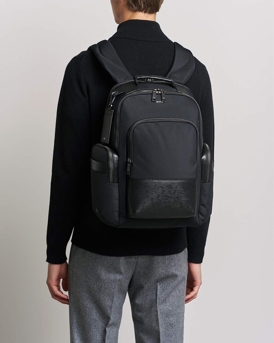 Herren | First Class Backpack Black | BOSS BLACK | First Class Backpack Black