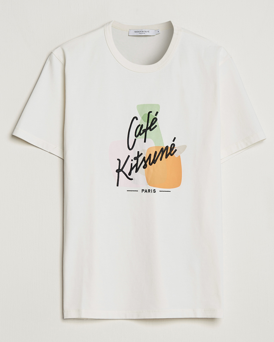 Herren | T-Shirts | Café Kitsuné | Crew T-Shirt Coconut Milk