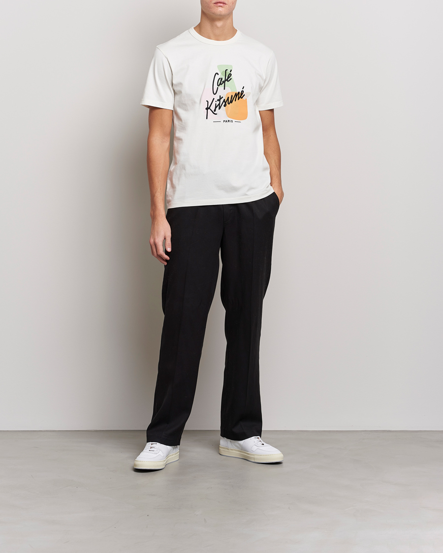 Herren | T-Shirts | Café Kitsuné | Crew T-Shirt Coconut Milk
