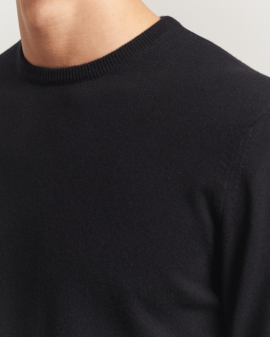 Herren | Pullover | Piacenza Cashmere | Cashmere Crew Neck Sweater Black