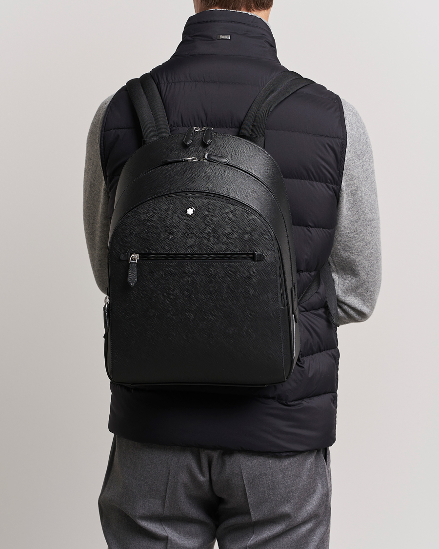 Men | Backpacks | Montblanc | Sartorial Medium Backpack 3 Compartments Black