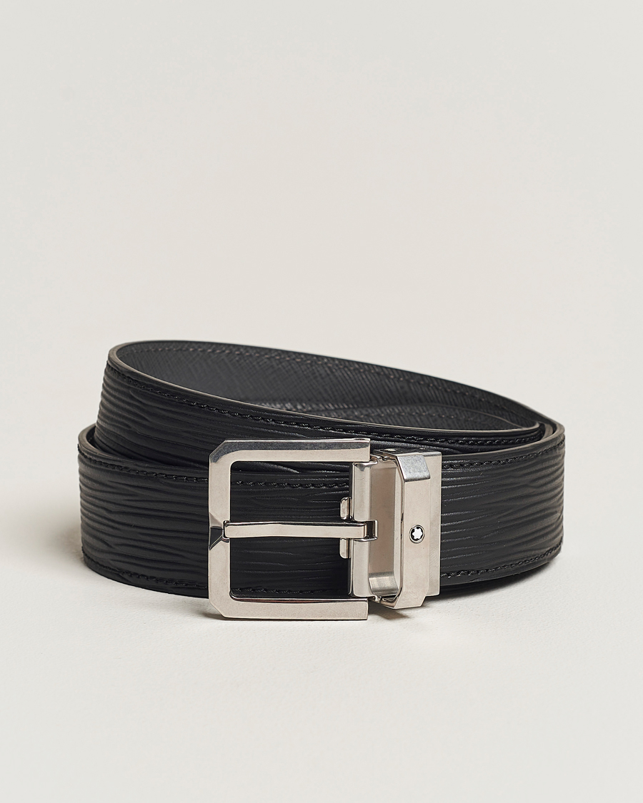 Herren | Gürtel | Montblanc | 35mm Leather Belt Black