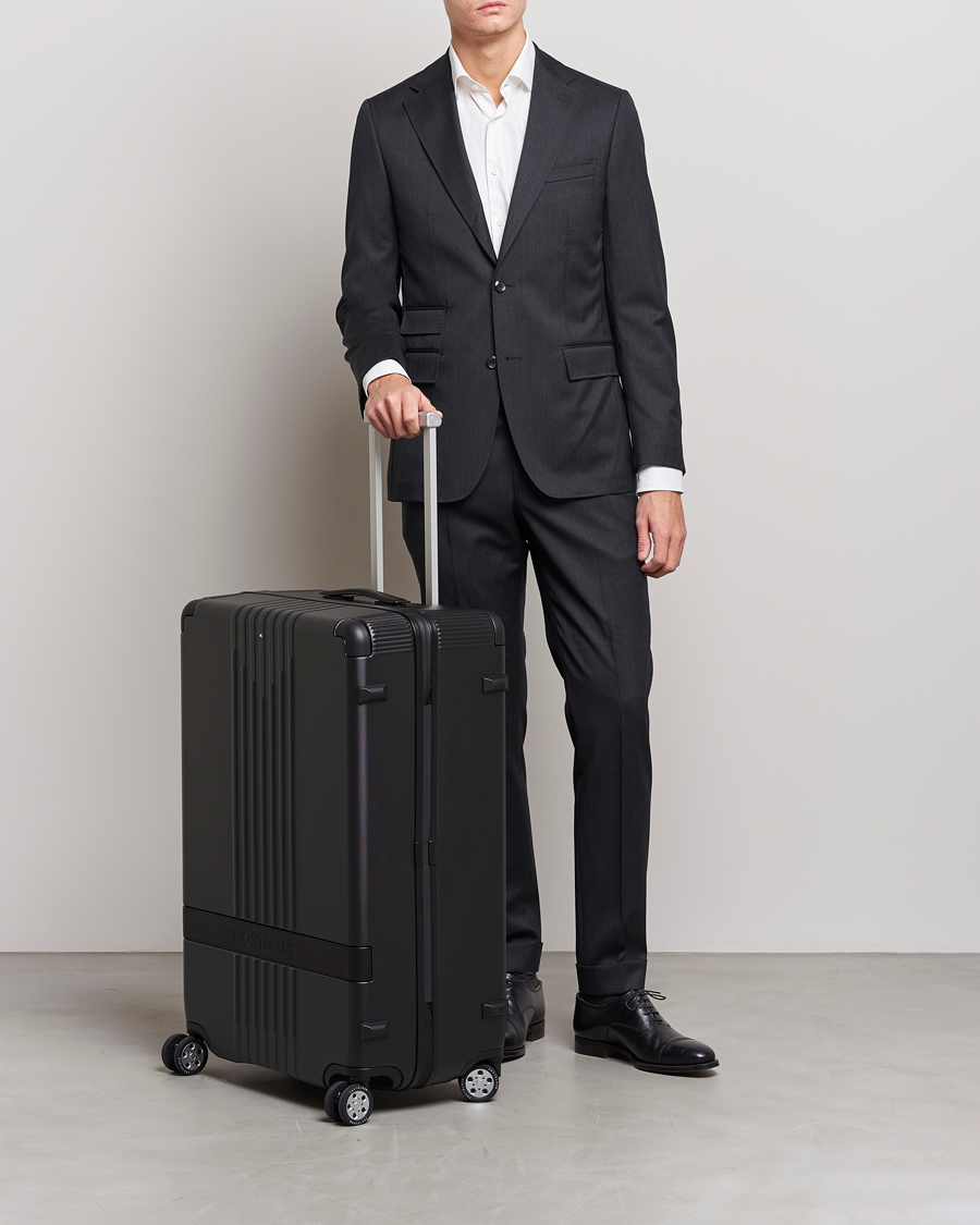 Herren | Montblanc Trolley Medium/Large 4 Wheels Black | Montblanc | Trolley Medium/Large 4 Wheels Black