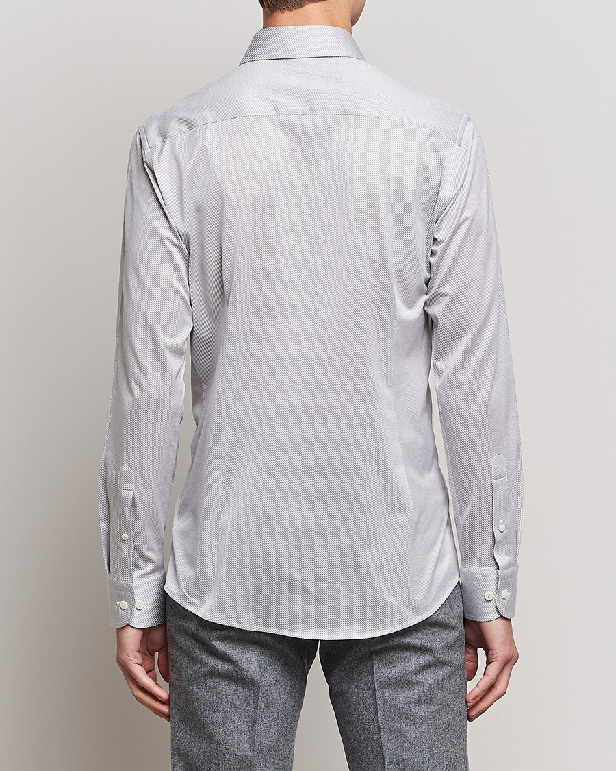 Herren | Hemden | Eton | King Knit Filo Di Scozia Shirt Grey