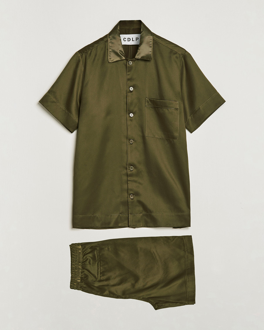 Herren | CDLP Short Sleeve Lounge Set Olive | CDLP | Short Sleeve Lounge Set Olive