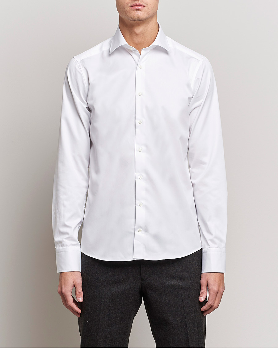 Herren |  | Stenströms | Superslim Plain Shirt White