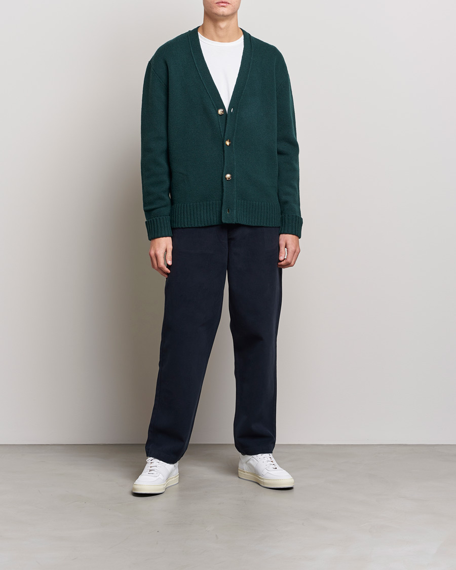 Herren | Hosen | A Day's March | Redwood Cotton/Tencel Trousers Navy