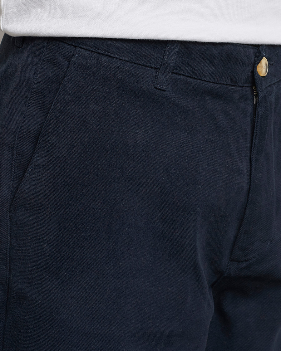 Herren | Hosen | A Day's March | Redwood Cotton/Tencel Trousers Navy