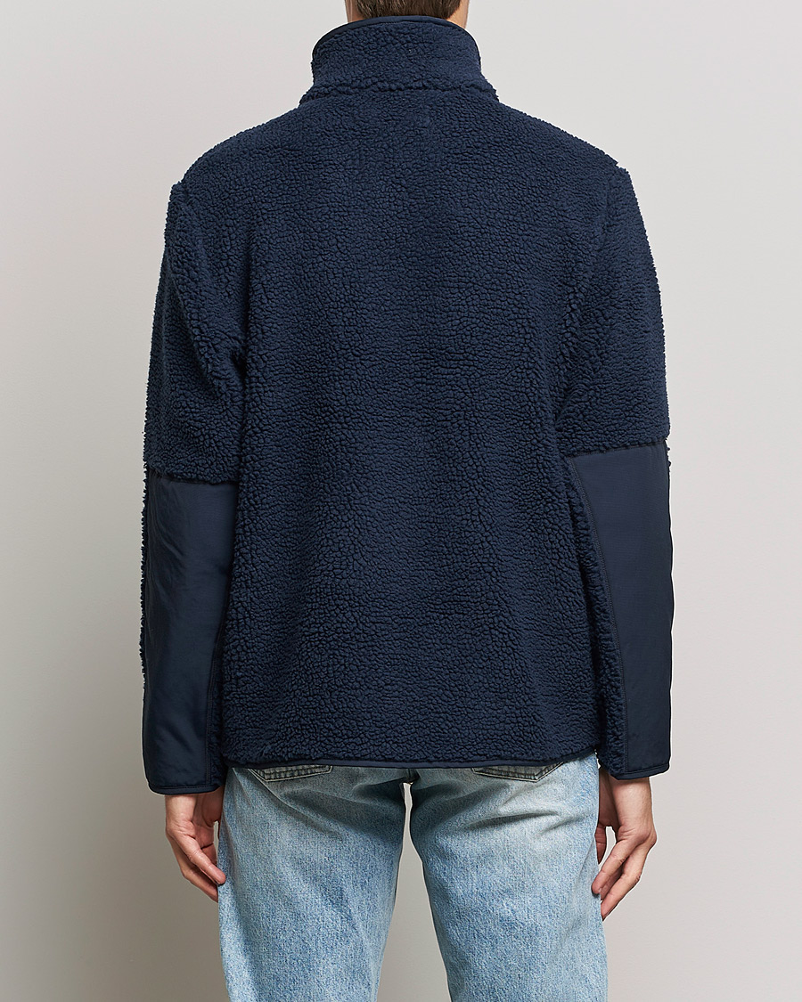 Herren | Pullover | A Day's March | Tone Pile Fleece Jacket Navy