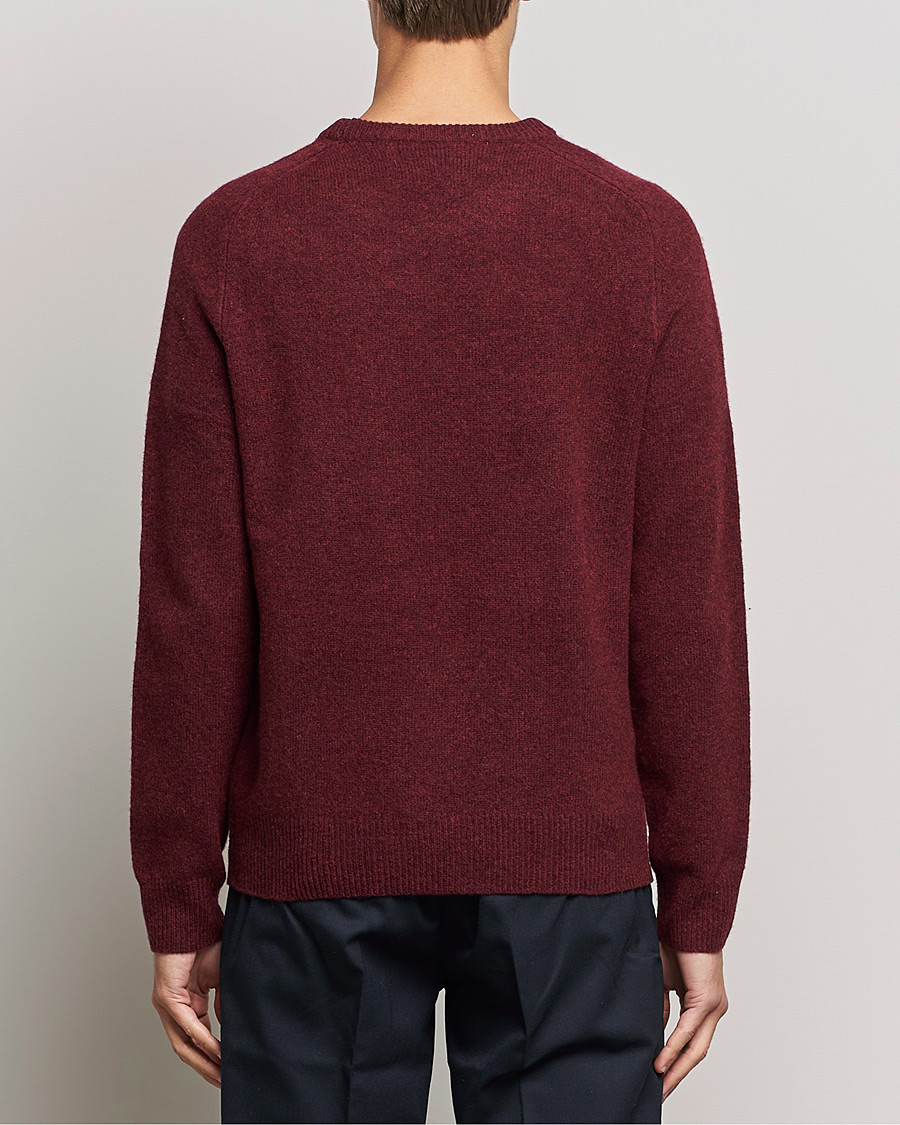 Herren | Pullover | A Day's March | Brodick Lambswool Sweater Wine