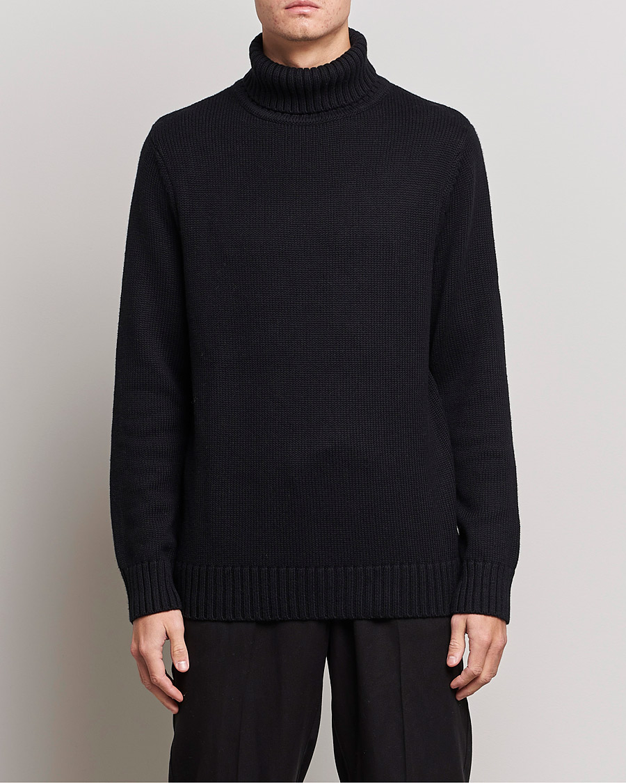 Herren | Contemporary Creators | A Day's March | Forres Cotton/Cashmere Rollneck Black
