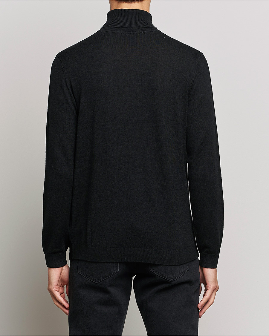 Herren | Pullover | A Day's March | Nela Merino Rollneck Black