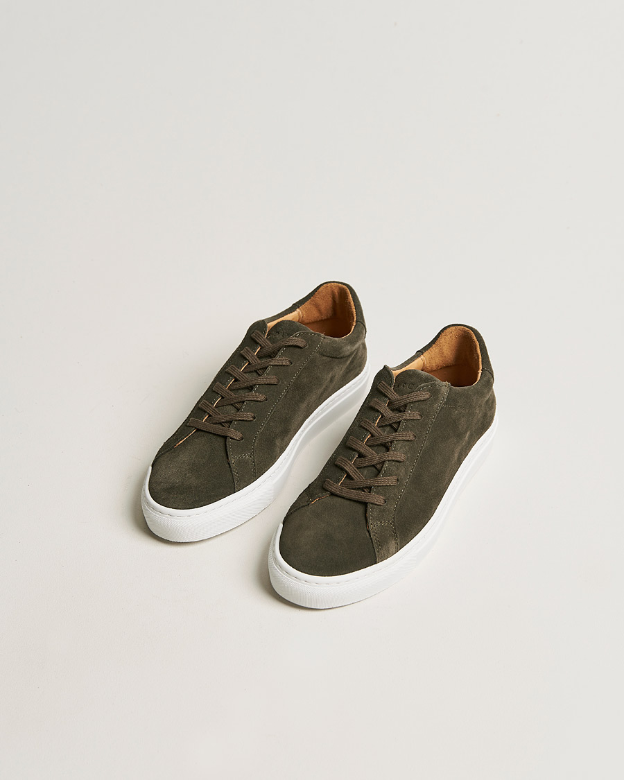 Herren | A Day's March Suede Marching Sneaker Dark Olive | A Day's March | Suede Marching Sneaker Dark Olive