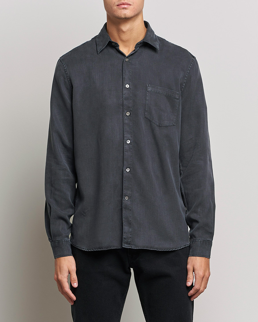 Herren | Special gifts | A Day's March | Daintree Tencel Shirt Off Black