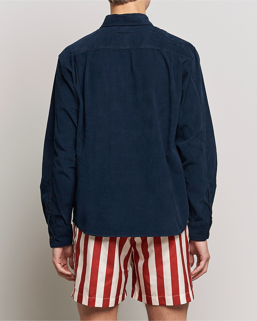 Herren | Hemden | Orlebar Brown | Shanklin Cord Popover Shirt Midnight Navy