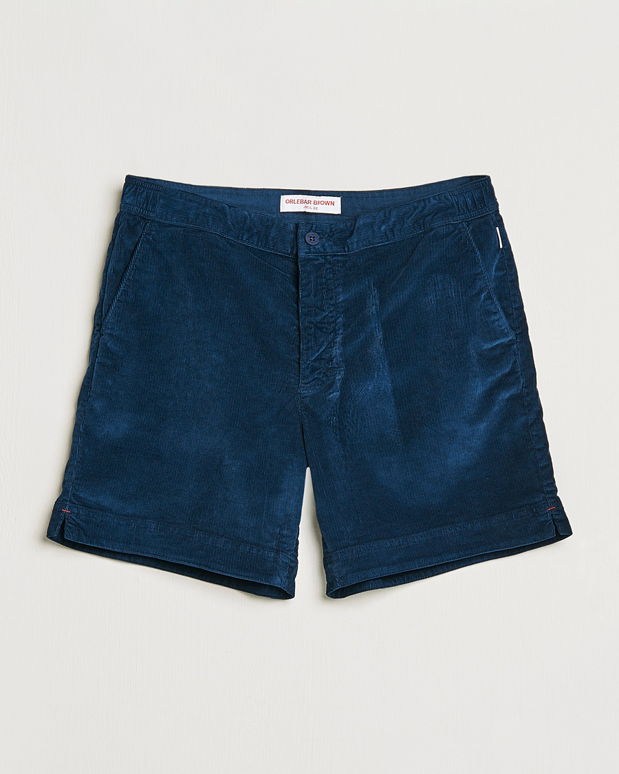 Herren | Shorts | Orlebar Brown | Bulldog Corduroy Drawcord Shorts Midnight Navy