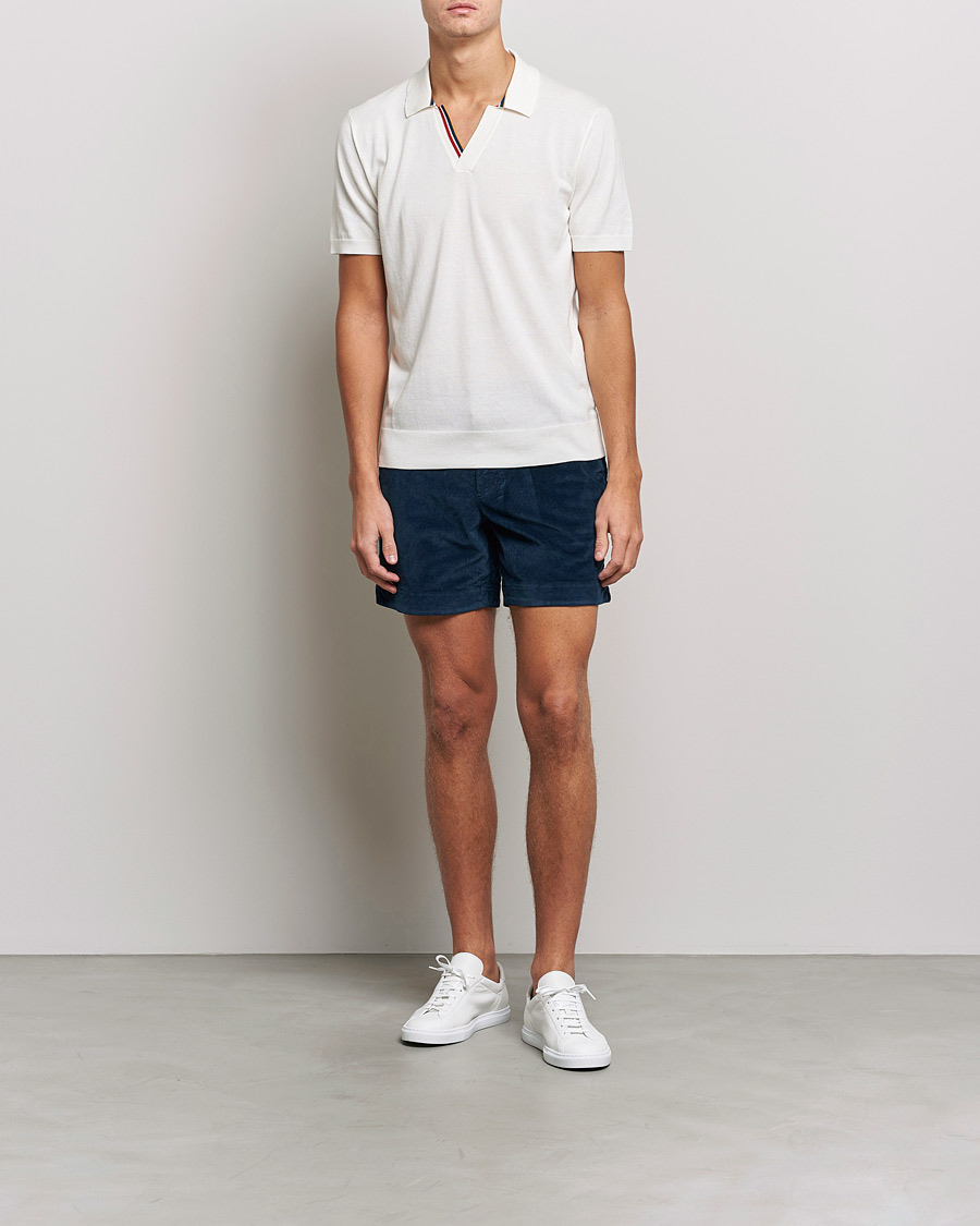 Herren | Shorts | Orlebar Brown | Bulldog Corduroy Drawcord Shorts Midnight Navy