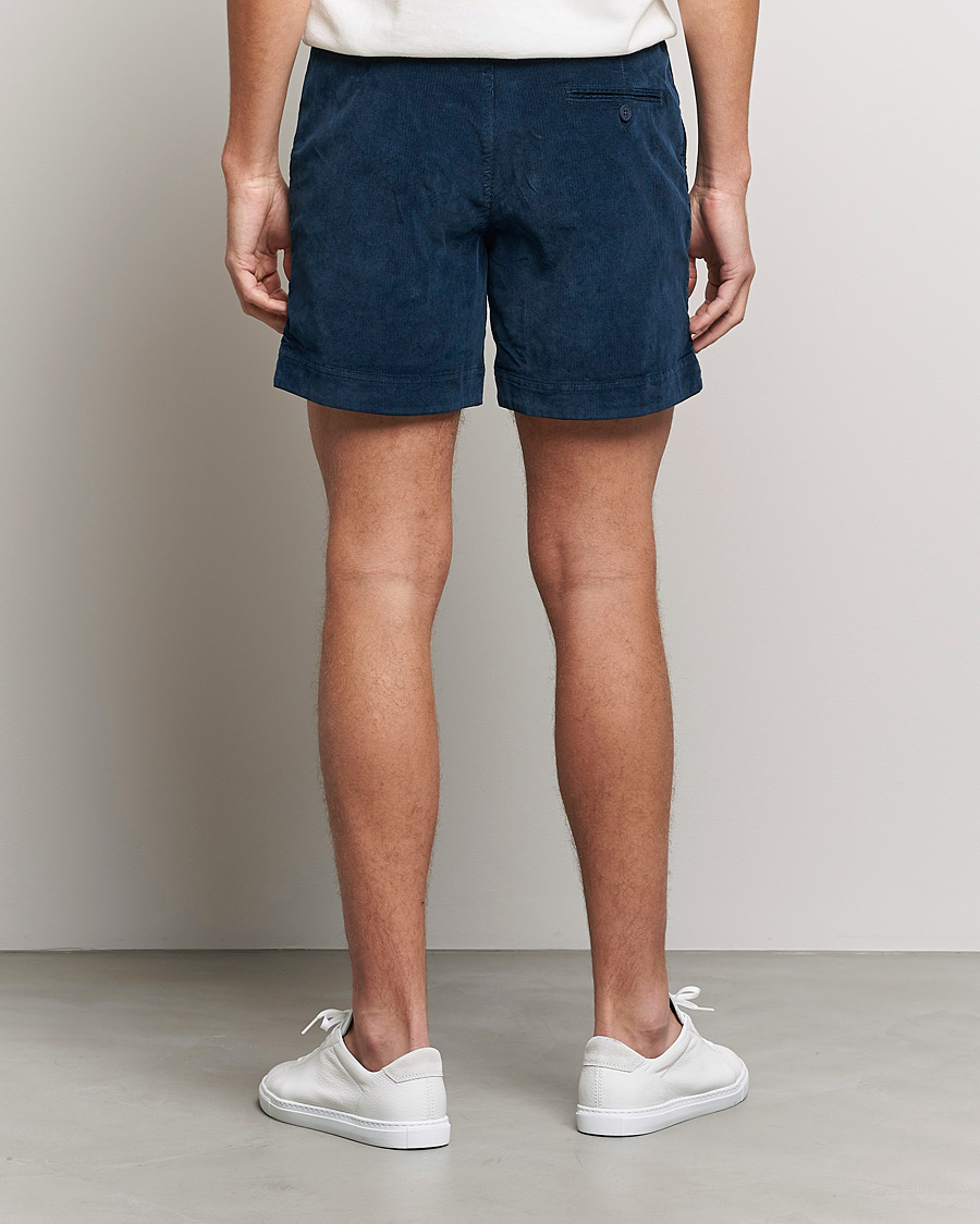 Herren | Shorts | Orlebar Brown | Bulldog Corduroy Drawcord Shorts Midnight Navy
