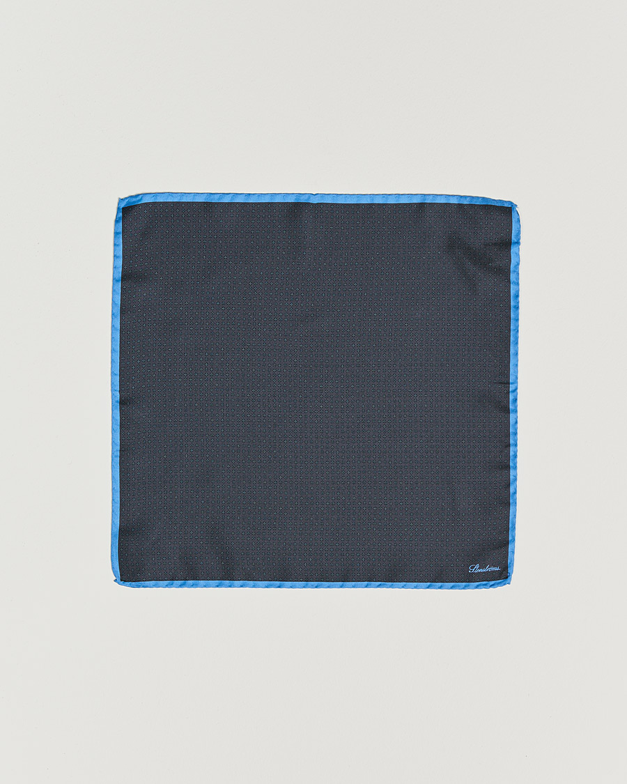 Herren | Einstecktücher | Stenströms | Silk Handkerchief Dark Grey