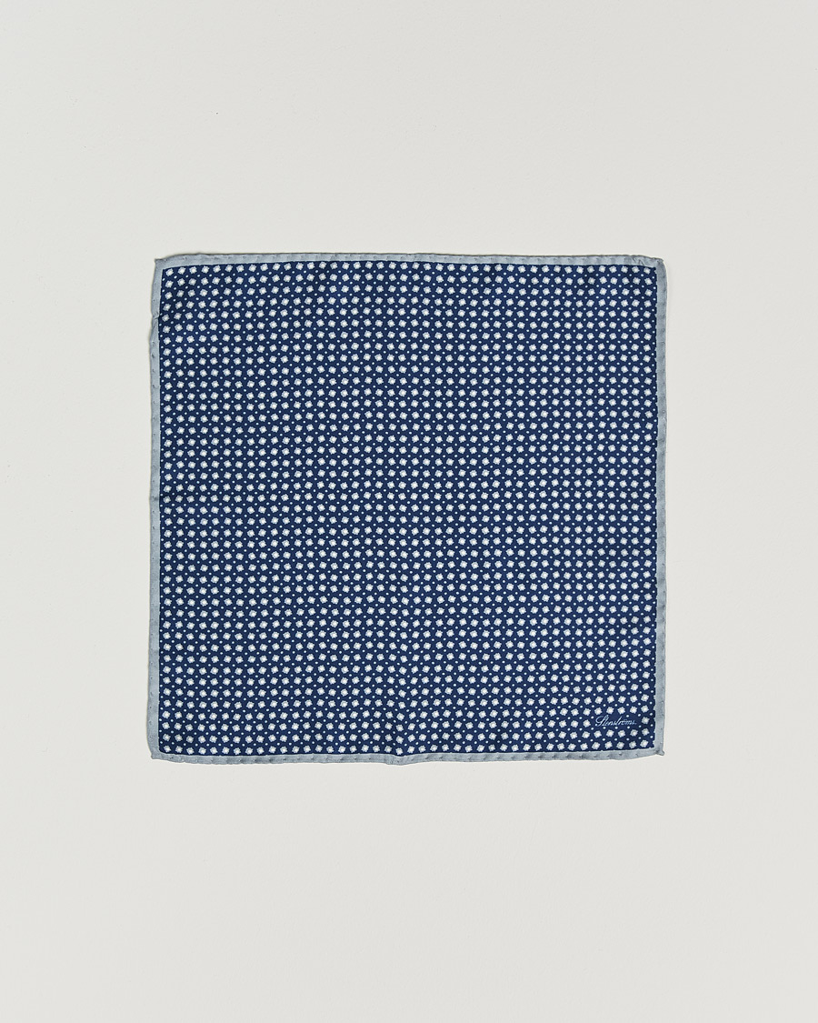 Herren | Einstecktücher | Stenströms | Silk Handkerchief Navy