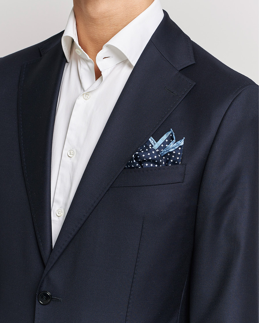 Herren | Stenströms Silk Handkerchief Dark Blue | Stenströms | Silk Handkerchief Dark Blue