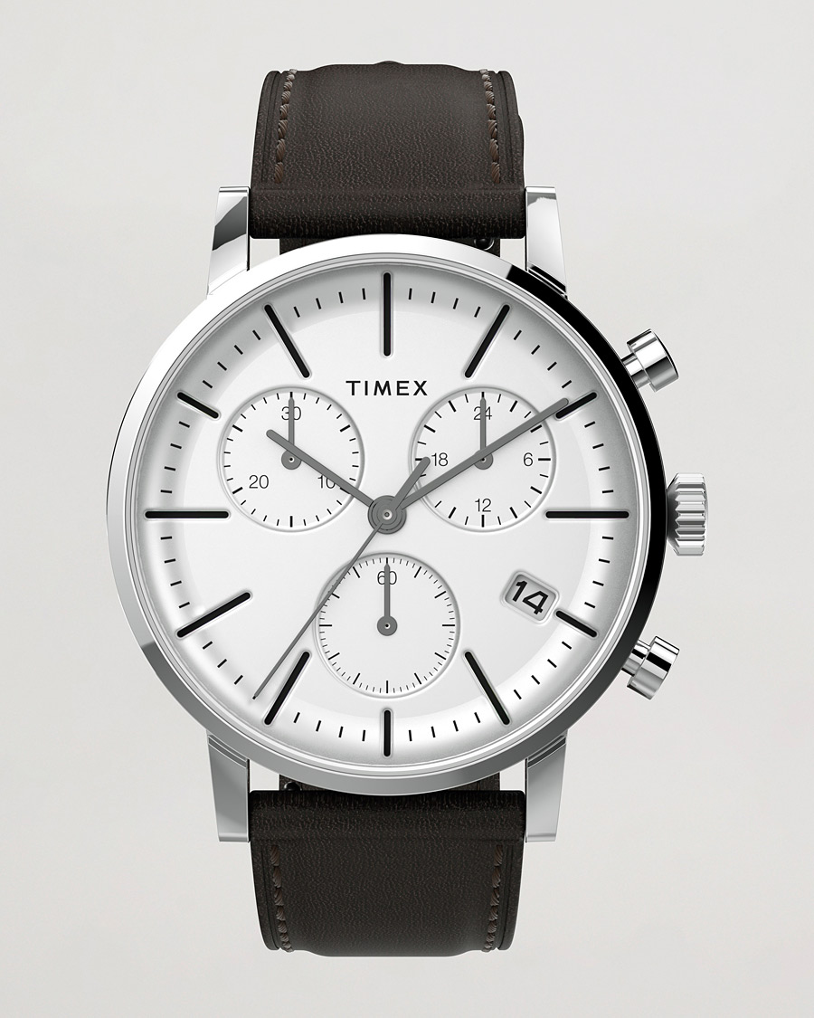 Herren | Timex Midtown Chronograph 40mm White Dial | Timex | Midtown Chronograph 40mm White Dial