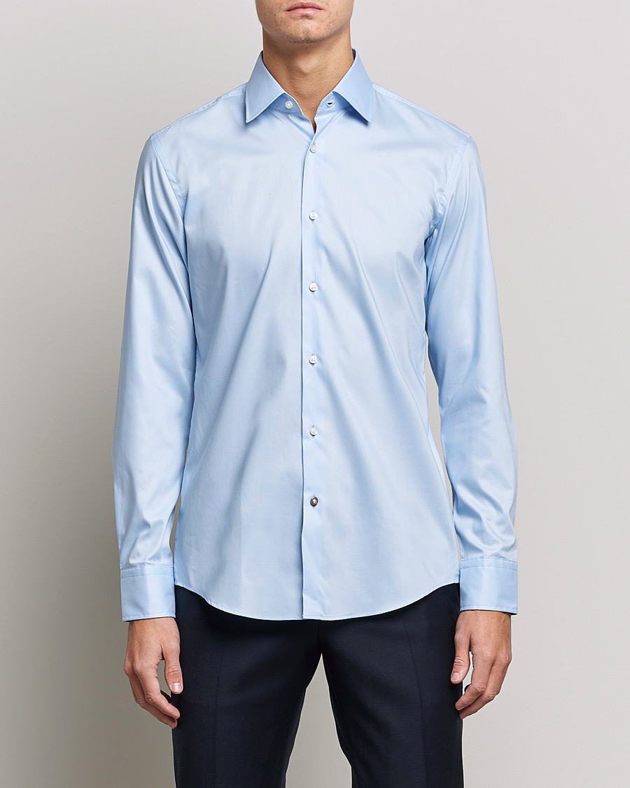 Herren | Formelle Hemden | BOSS BLACK | Hank Slim Fit Shirt Light Blue