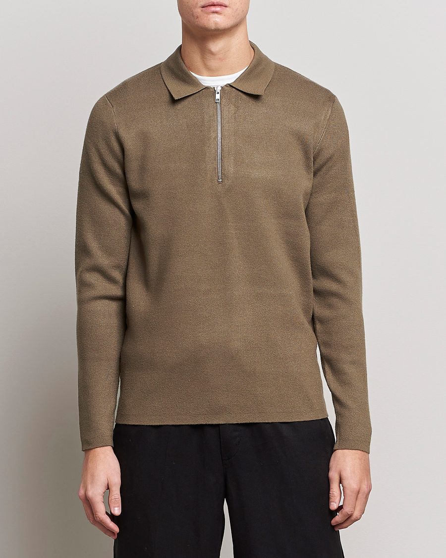Herren | Pullover | Samsøe Samsøe | Samsøe & Samsøe Guna Half Zip Stone Grey