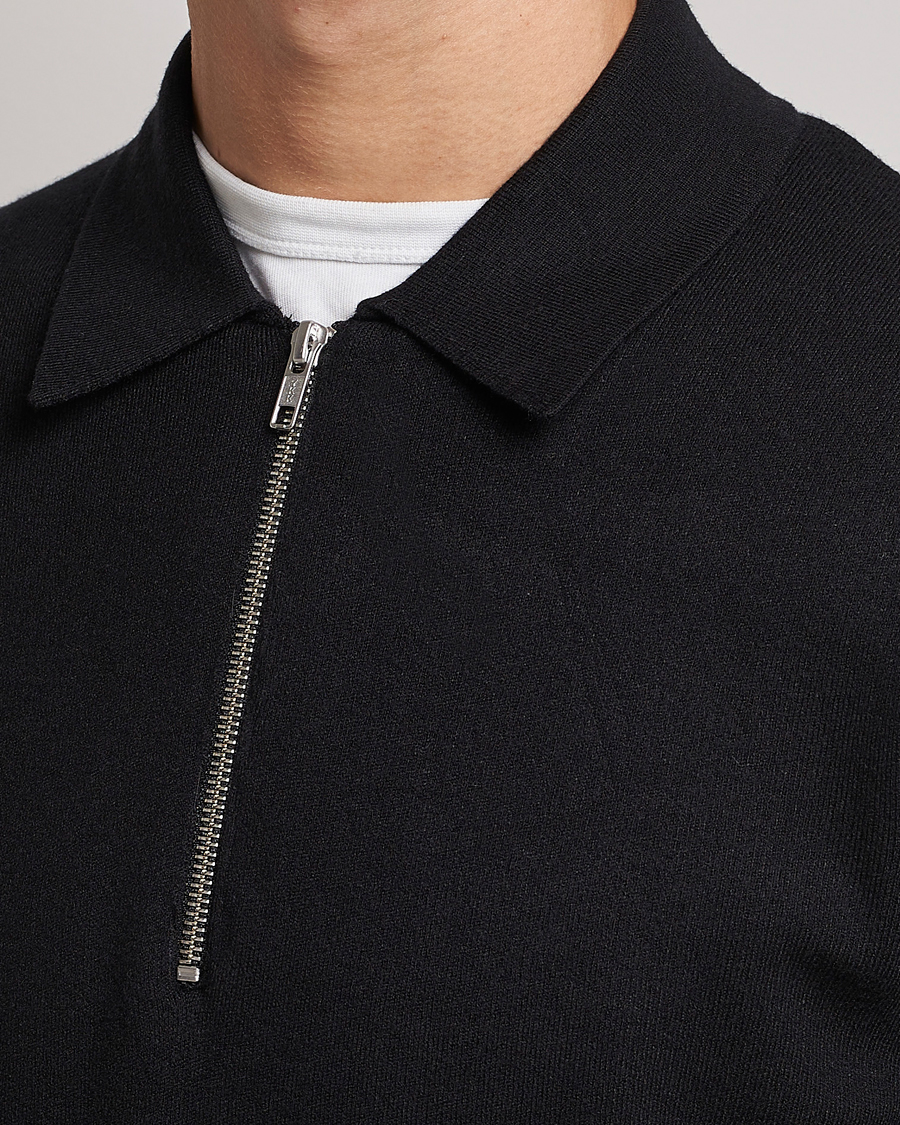 Herren | Pullover | Samsøe Samsøe | Samsøe & Samsøe Guna Half Zip Black