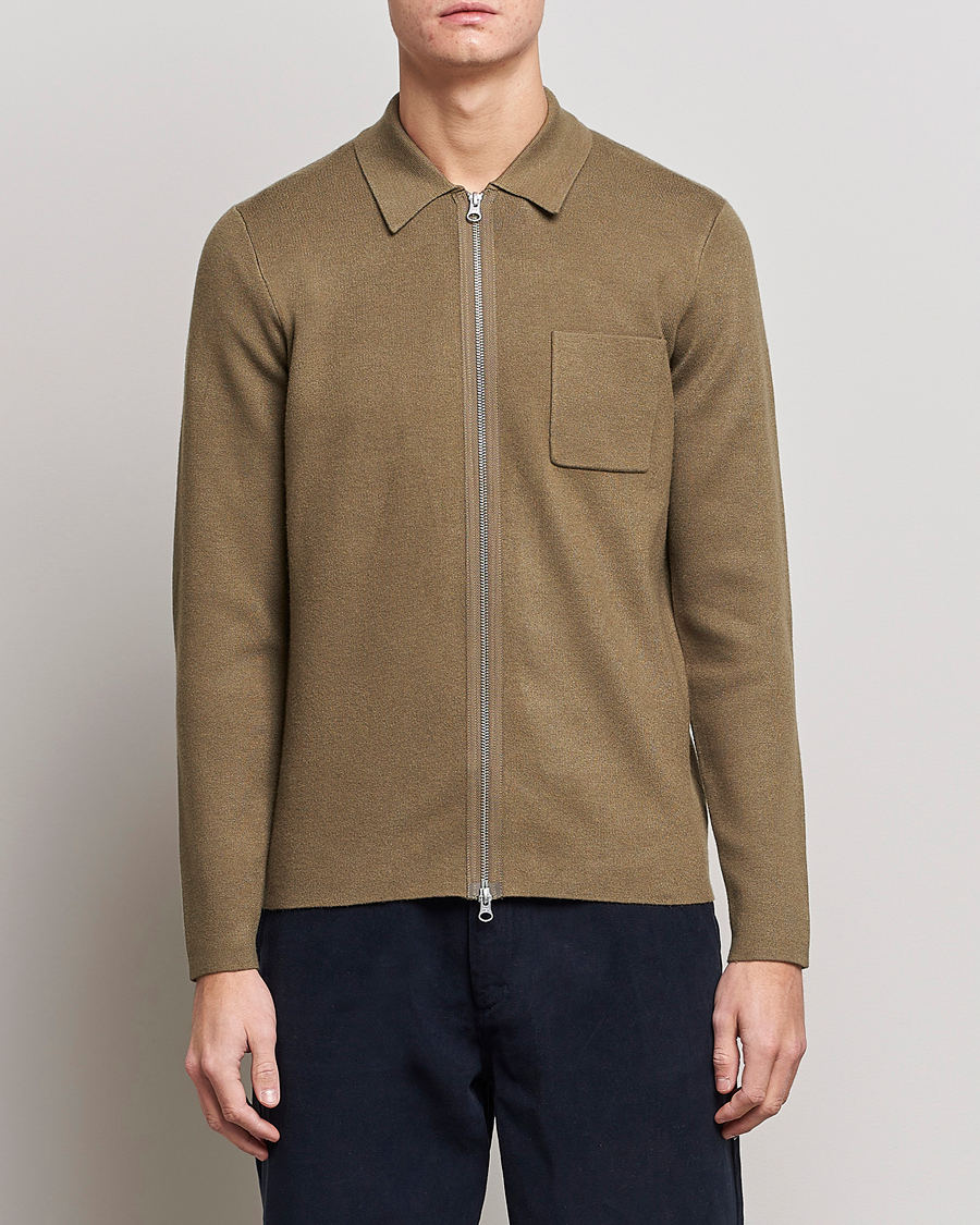 Herren | Pullover | Samsøe Samsøe | Samsøe & Samsøe Guna Full Zip Stone Grey