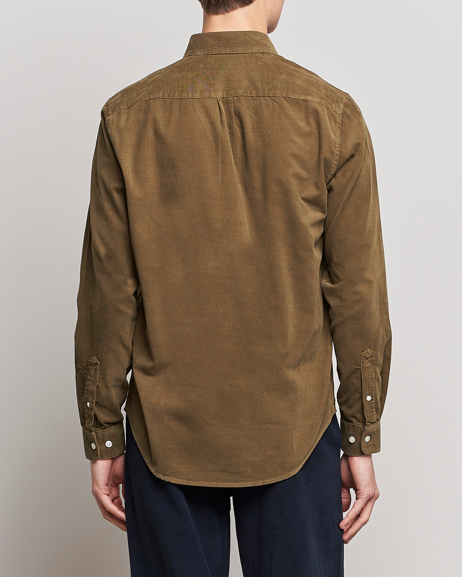 Herren | Hemden | Samsøe Samsøe | Samsøe & Samsøe Liam Organic Cotton Corduroy Shirt Stone Gray