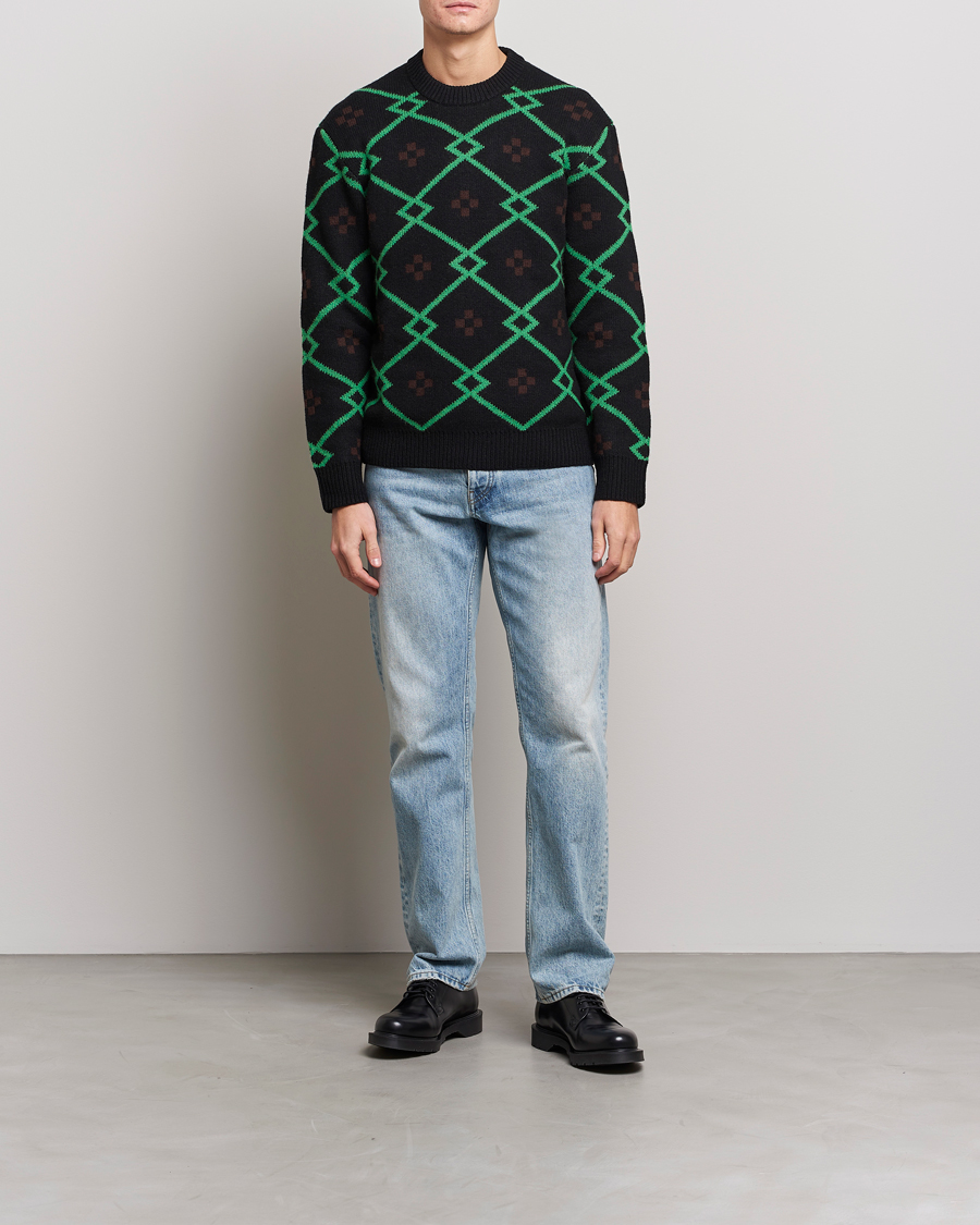Herren | Pullover | Samsøe Samsøe | Samsøe & Samsøe Seren Wool Crew Neck Medium Green