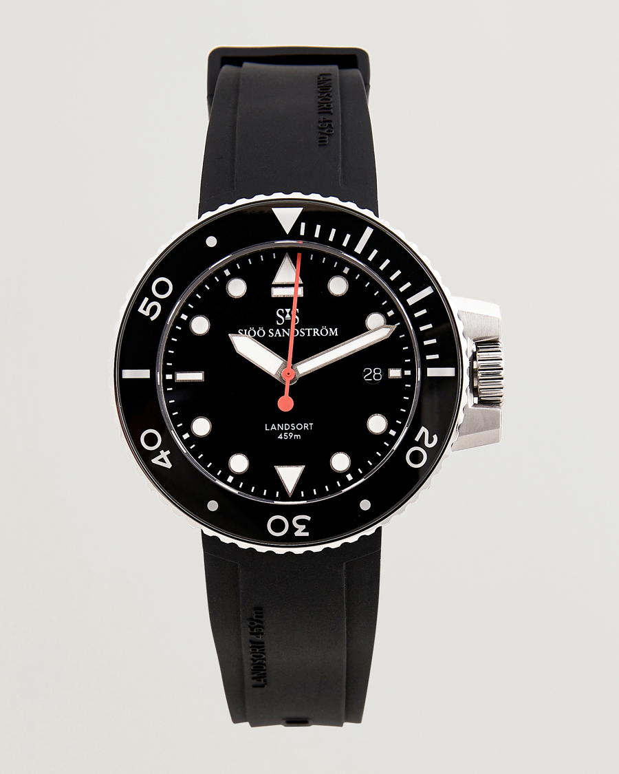 Herren | Uhrenverwahrung | Sjöö Sandström | Landsort 459m Black