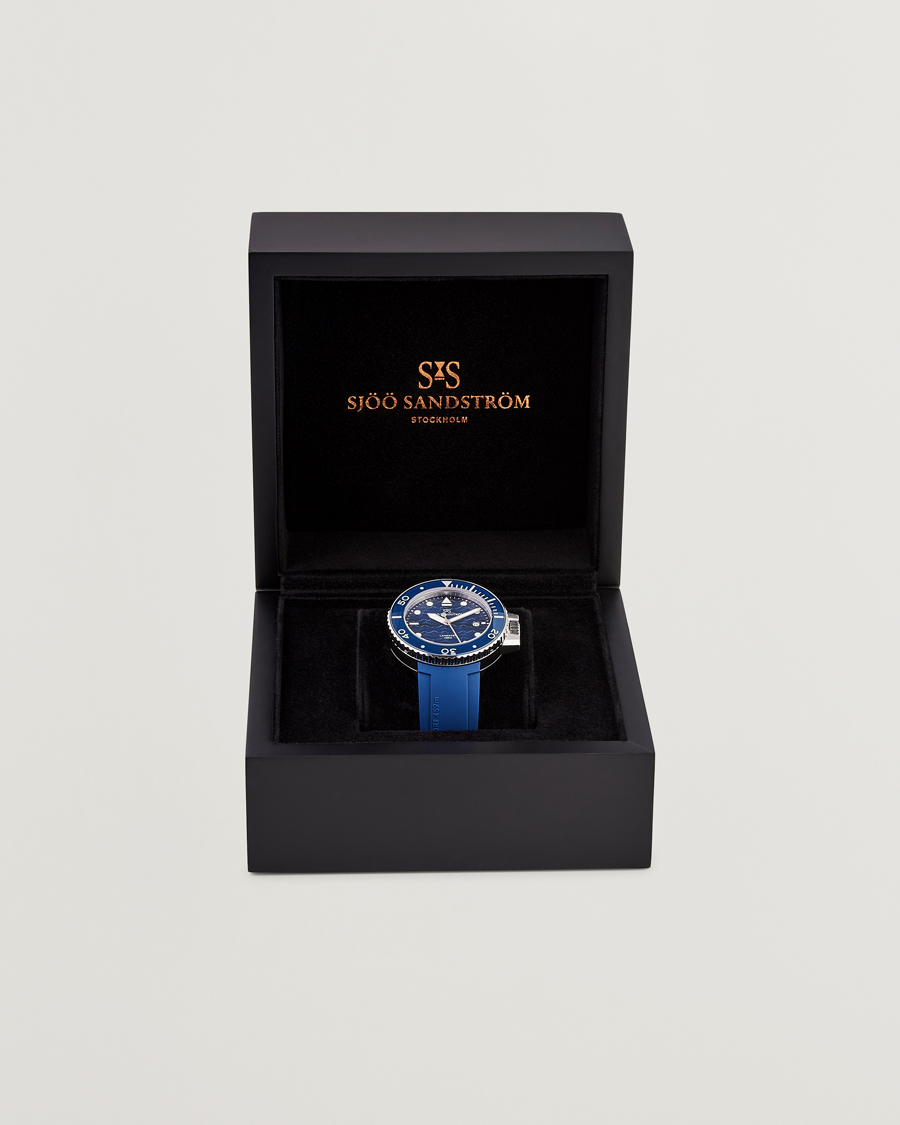 Herren | Uhrenverwahrung | Sjöö Sandström | Landsort 459m Blue