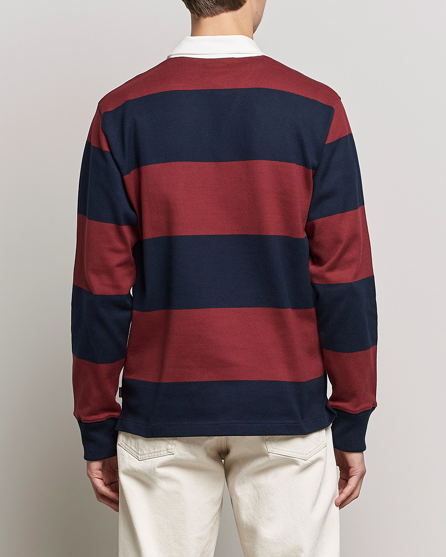 Herren | Pullover | Rowing Blazers | Block Stripe Rugby Burgundy/Navy