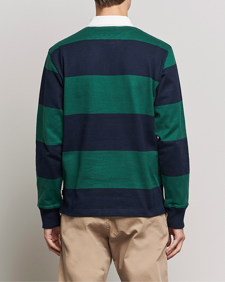 Herren | Pullover | Rowing Blazers | Block Stripe Rugby Hunter Green/Navy