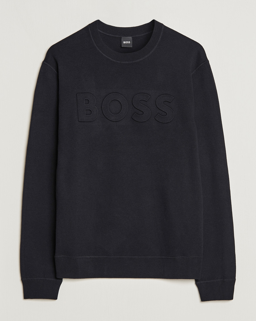 Herren | Pullover | BOSS BLACK | Foccus Knitted Sweater Black