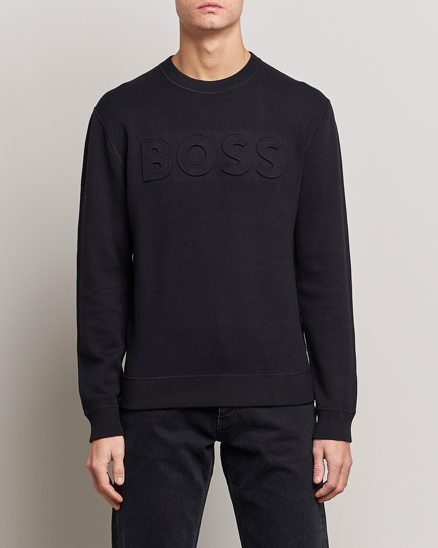 Herren | Pullover | BOSS BLACK | Foccus Knitted Sweater Black