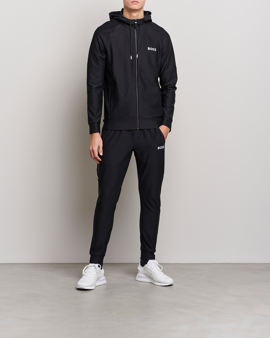 Herren | Pullover | BOSS GREEN | Sixon Full Zip Hoodie Black