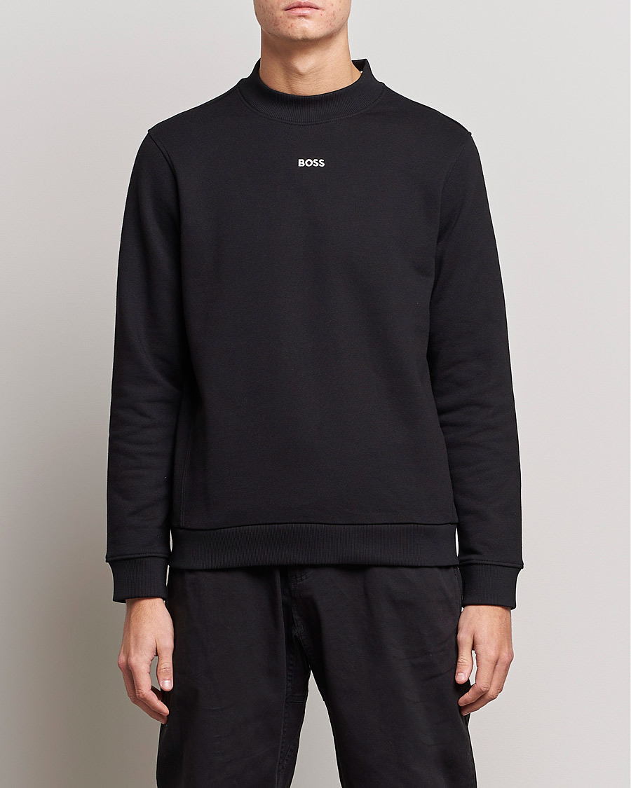 Herren | Pullover | BOSS GREEN | Salbock Center Logo Sweatshirt Black