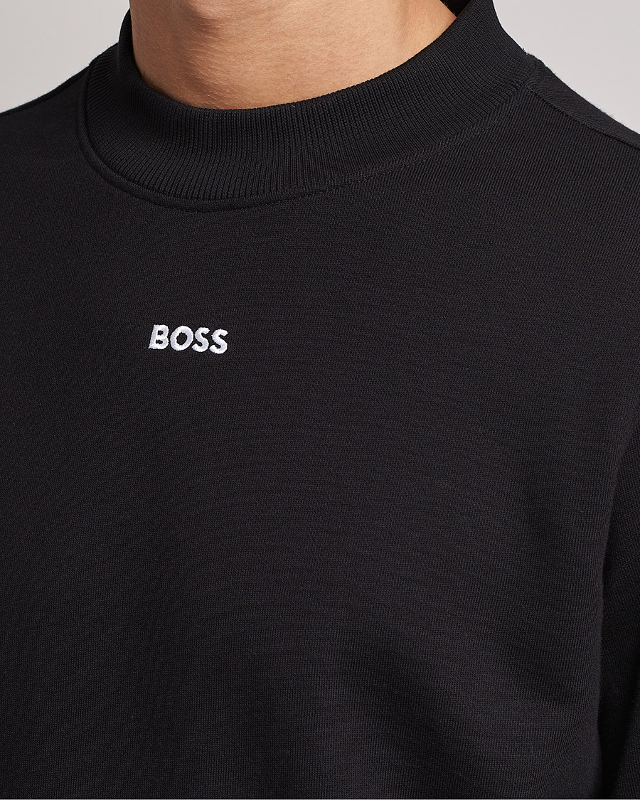 Herren | Pullover | BOSS GREEN | Salbock Center Logo Sweatshirt Black