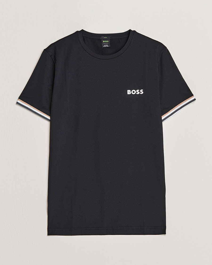 Herren | T-Shirts | BOSS GREEN | Performance MB Crew Neck T-Shirt Black