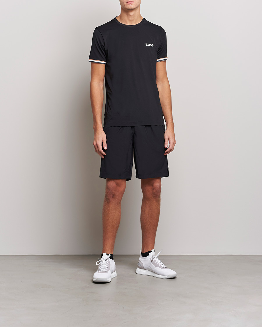 Herren | T-Shirts | BOSS GREEN | Performance MB Crew Neck T-Shirt Black